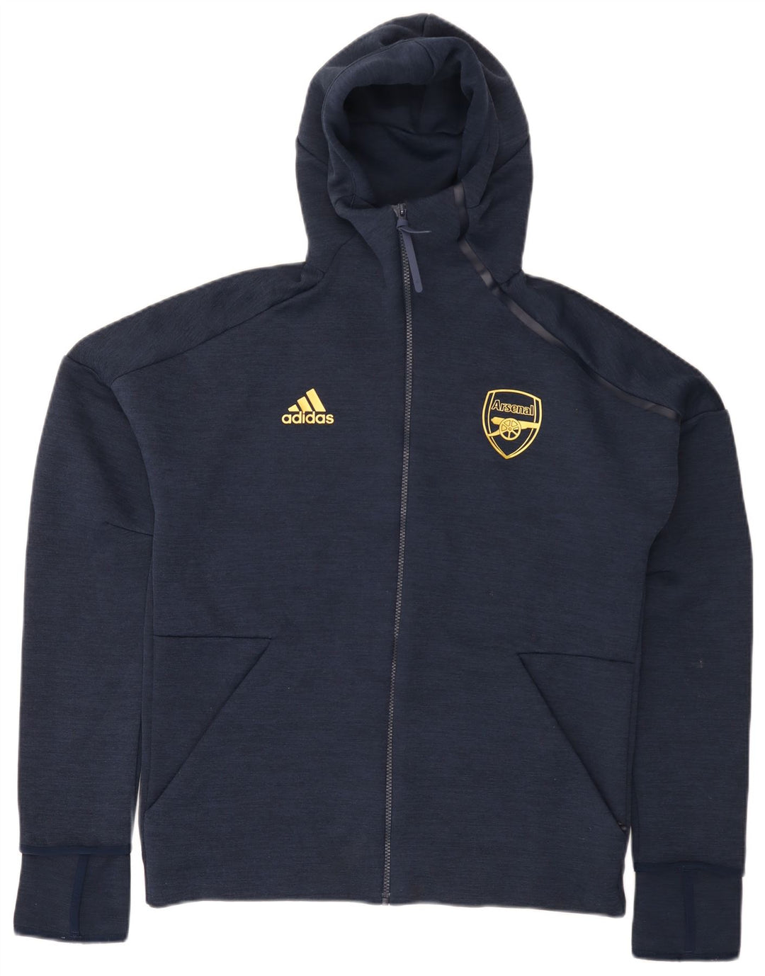 Adidas Arsenal hættetrøje med lynlås til mænd mellem marineblå polyester