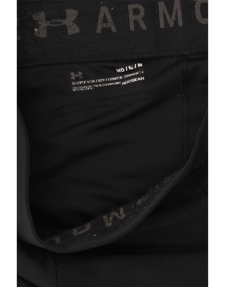 Under Armour Womens Heat Gear Capri Leggings UK 12 Medium Black