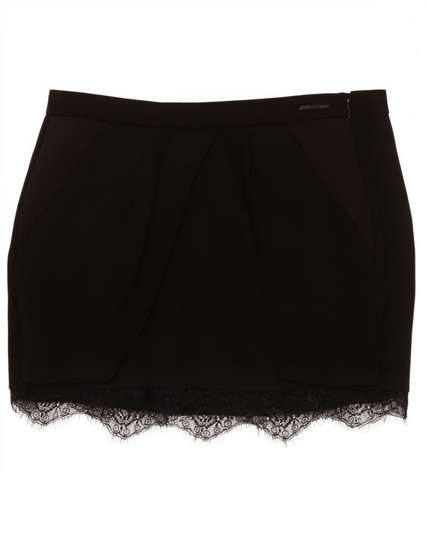 Guess Low Waist Mini-nederdel til kvinder W29 Medium Black Lyocell