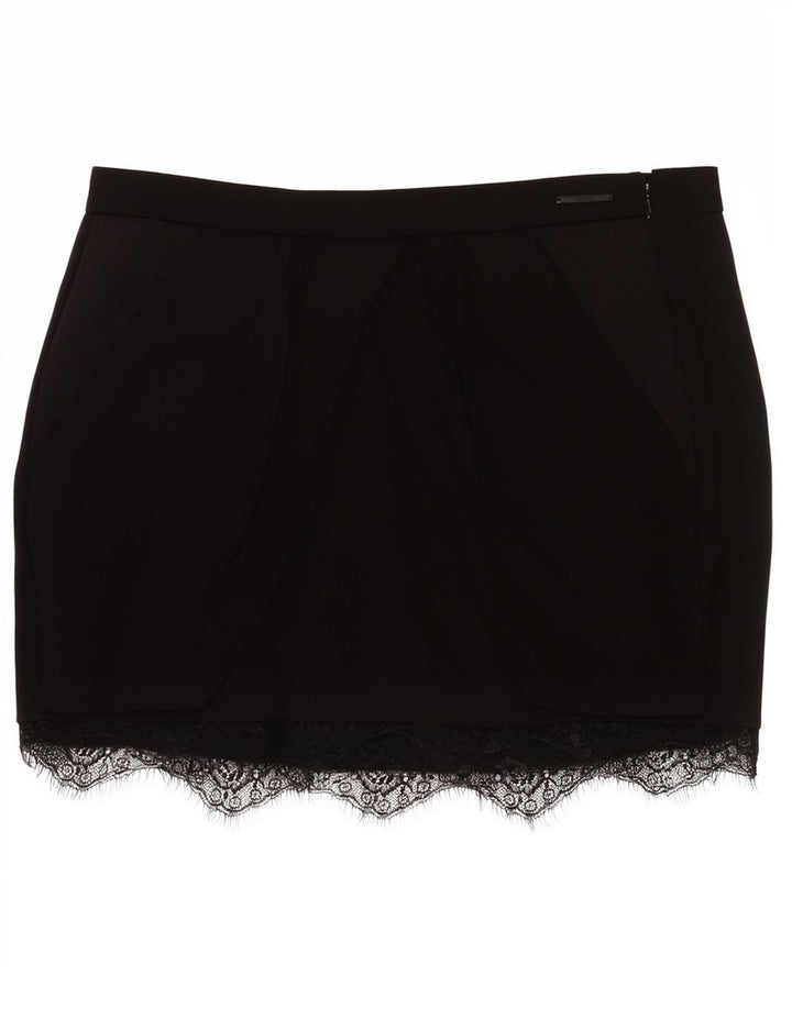 Guess Low Waist Mini-nederdel til kvinder W29 Medium Black Lyocell