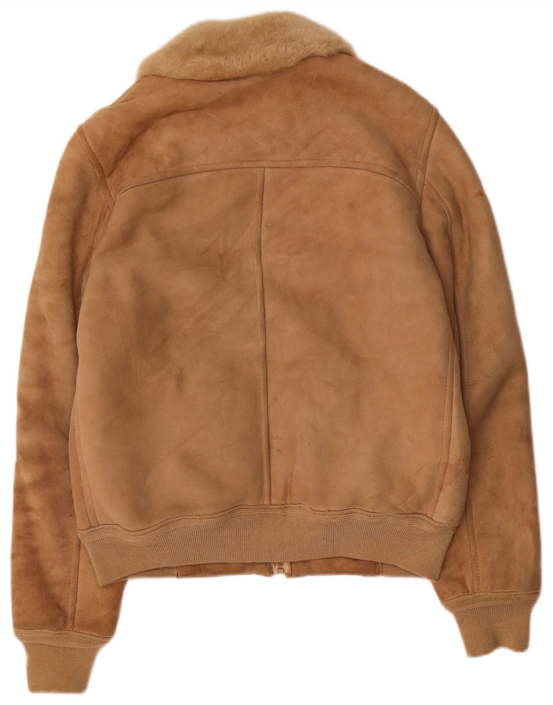 FIBOK Dame Shearling Jacket UK 16 Large Brown Shearling