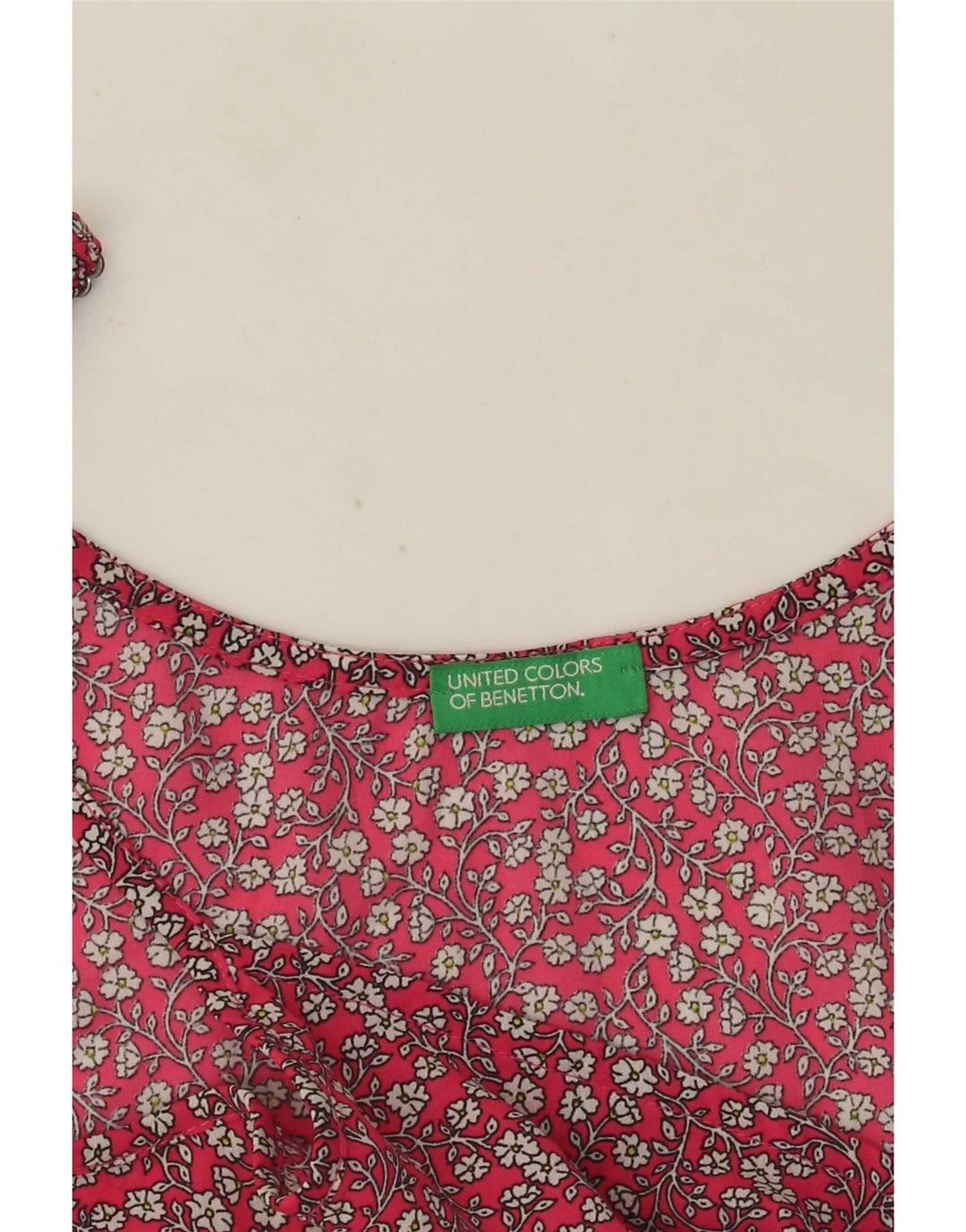 Benetton Dame Cami Top UK 12 Medium Red Floral