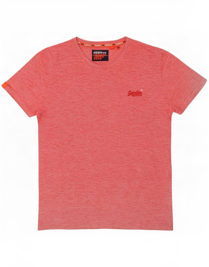 Superdry T-shirt til mænd, medium rød flækket