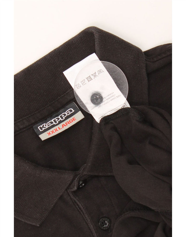 Kappa herre poloshirt 3XL sort bomuld