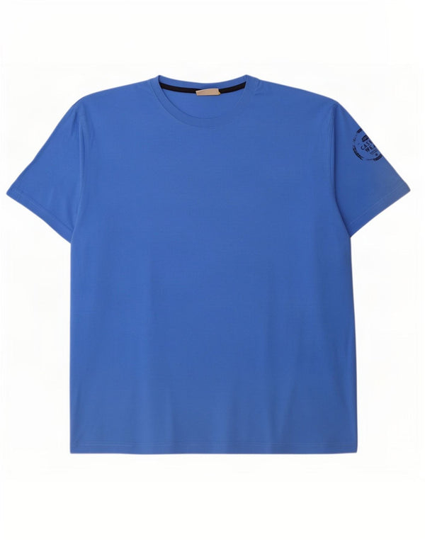 Camel Active Herre T-Shirt Top 3XL Blå Bomuld