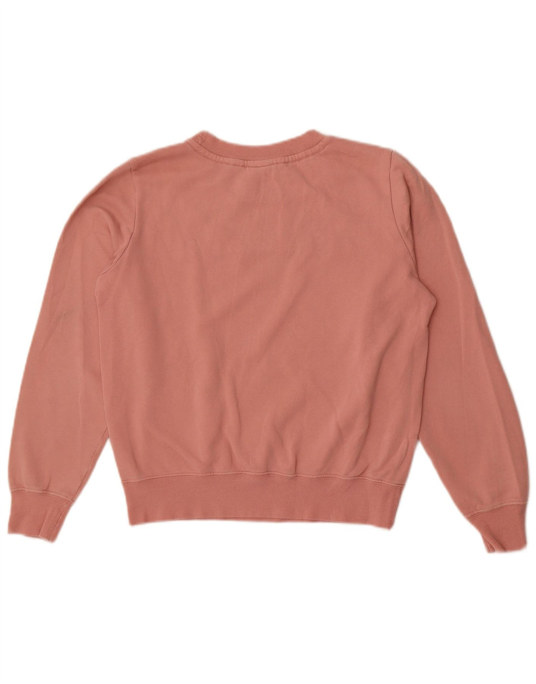 Champion Womens Crop Graphic Oversized Sweatshirt Jumper UK 10 Small Pink