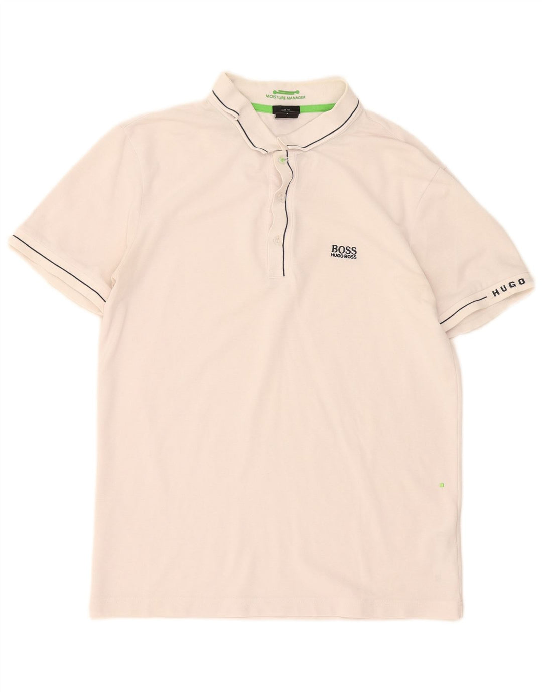Hugo Boss Herre Polo Shirt Lille Hvid Bomuld