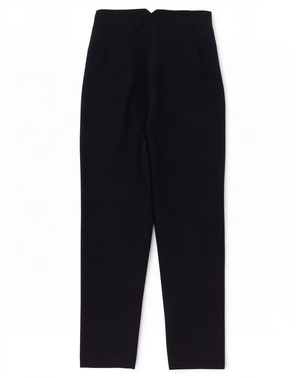 Zara Dame Højtaljet tilspidsede Casual Bukser XS W24 L27 Marineblå