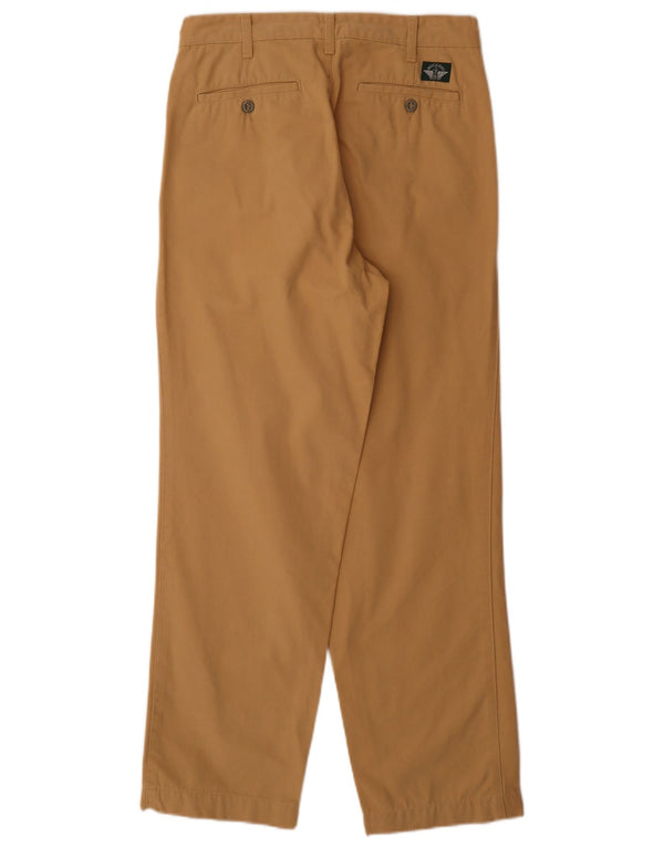Dockers Straight Chino-bukser til mænd W32 L30 Beige Bomuld
