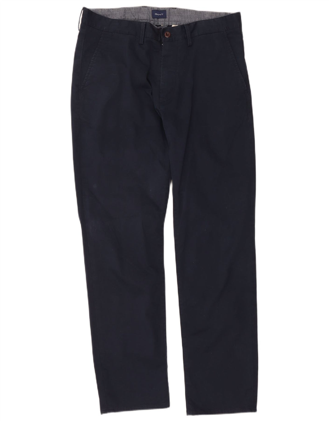 Gant Straight Regular Chino Bukser W36 L31 Marineblå