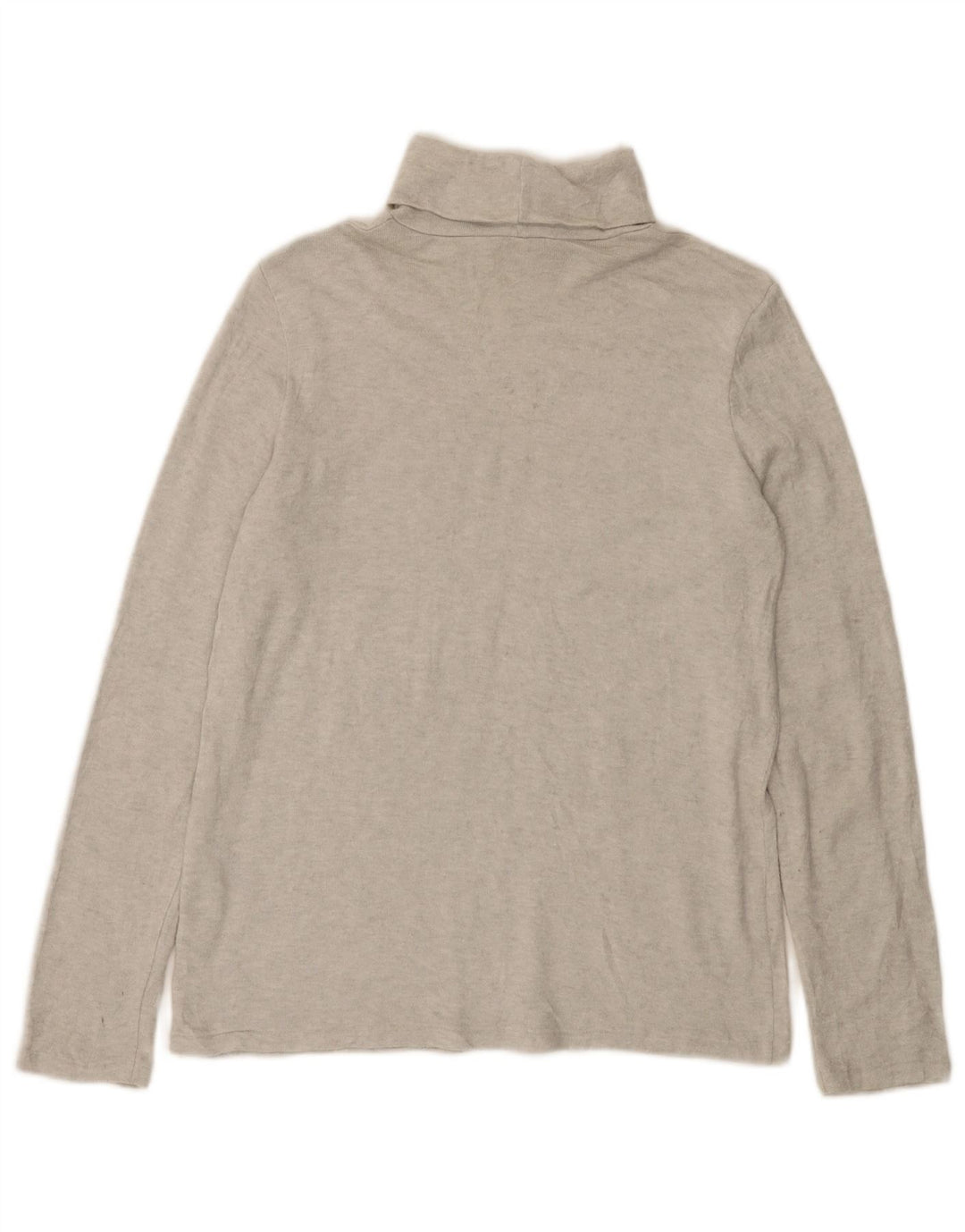 Zara Dame Top Langærmet UK 14 Stor Grå Flecked Viscose