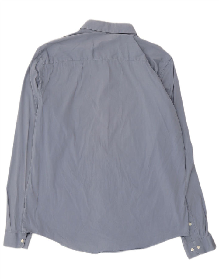 Cos Herreskjorte str. 42 Large Blue Cotton