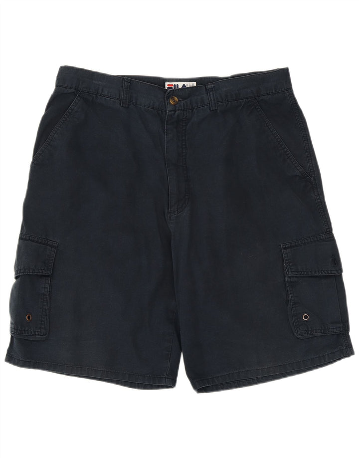 FILA Herre Cargo Shorts IT 52 XL W36 Marineblå