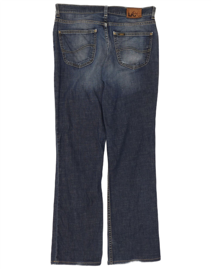 LEE Herre REED Straight Jeans W34 L31 Marineblå Bomuld