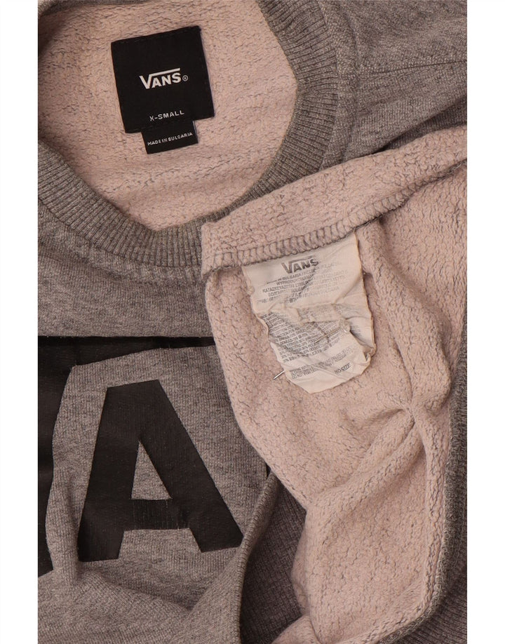 Vans Herre Grafisk Sweatshirt Jumper XS Grå Bomuld