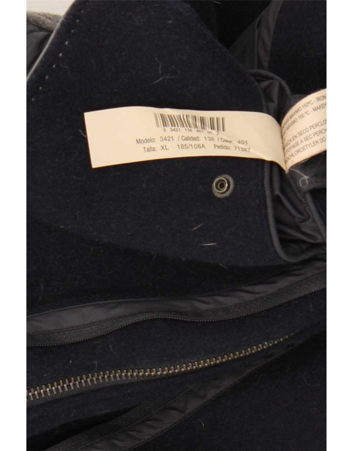 Massimo Dutti Herre 4-knaps blazerjakke UK 42 XL Marineblå Uld