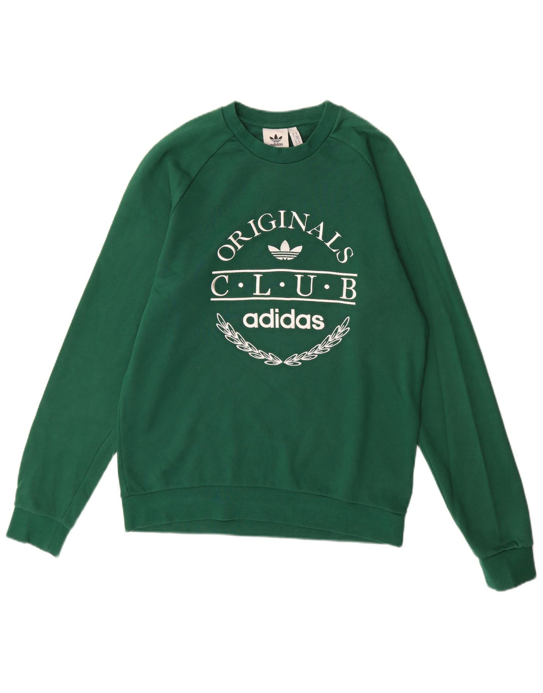 Adidas grafisk sweatshirt til mænd mellem grøn bomuld