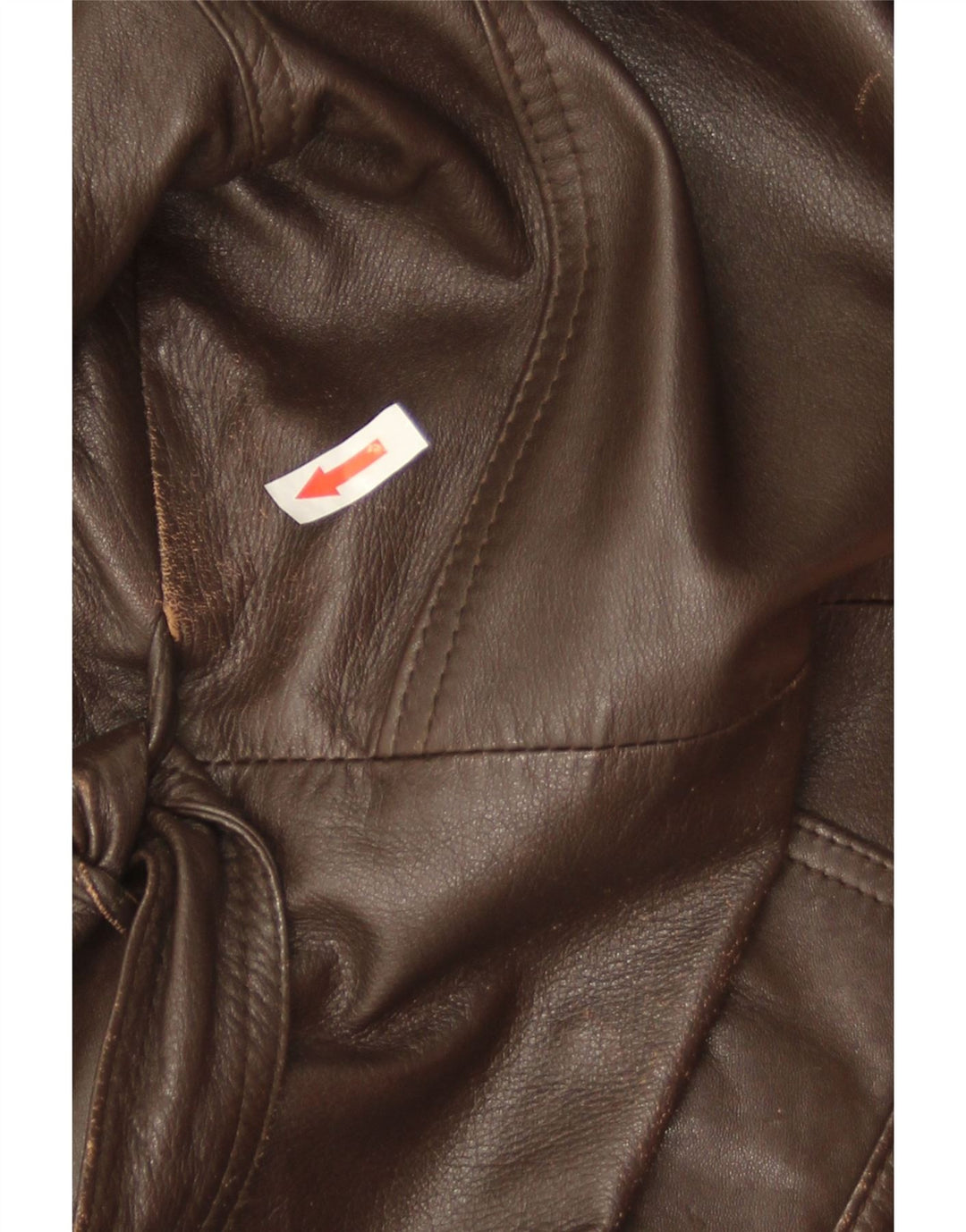 Vintage Herre Military Læderjakke IT 52 XL Brun Læder