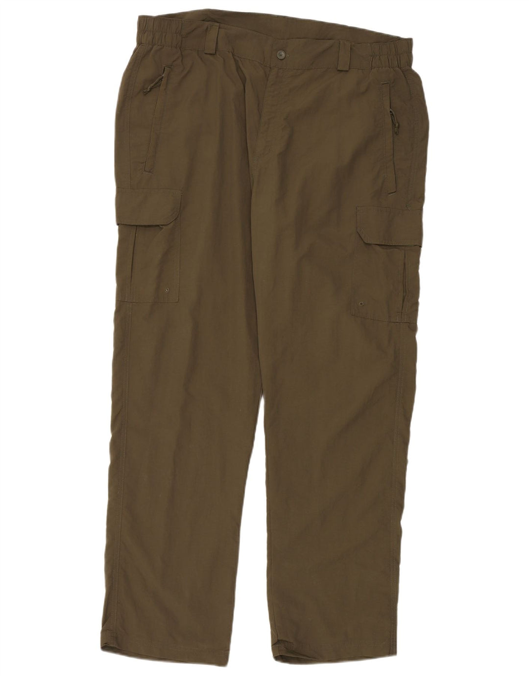 MOUNTAIN WAREHOUSE Herre Straight Cargo Bukser W38 L32 Khaki Nylon