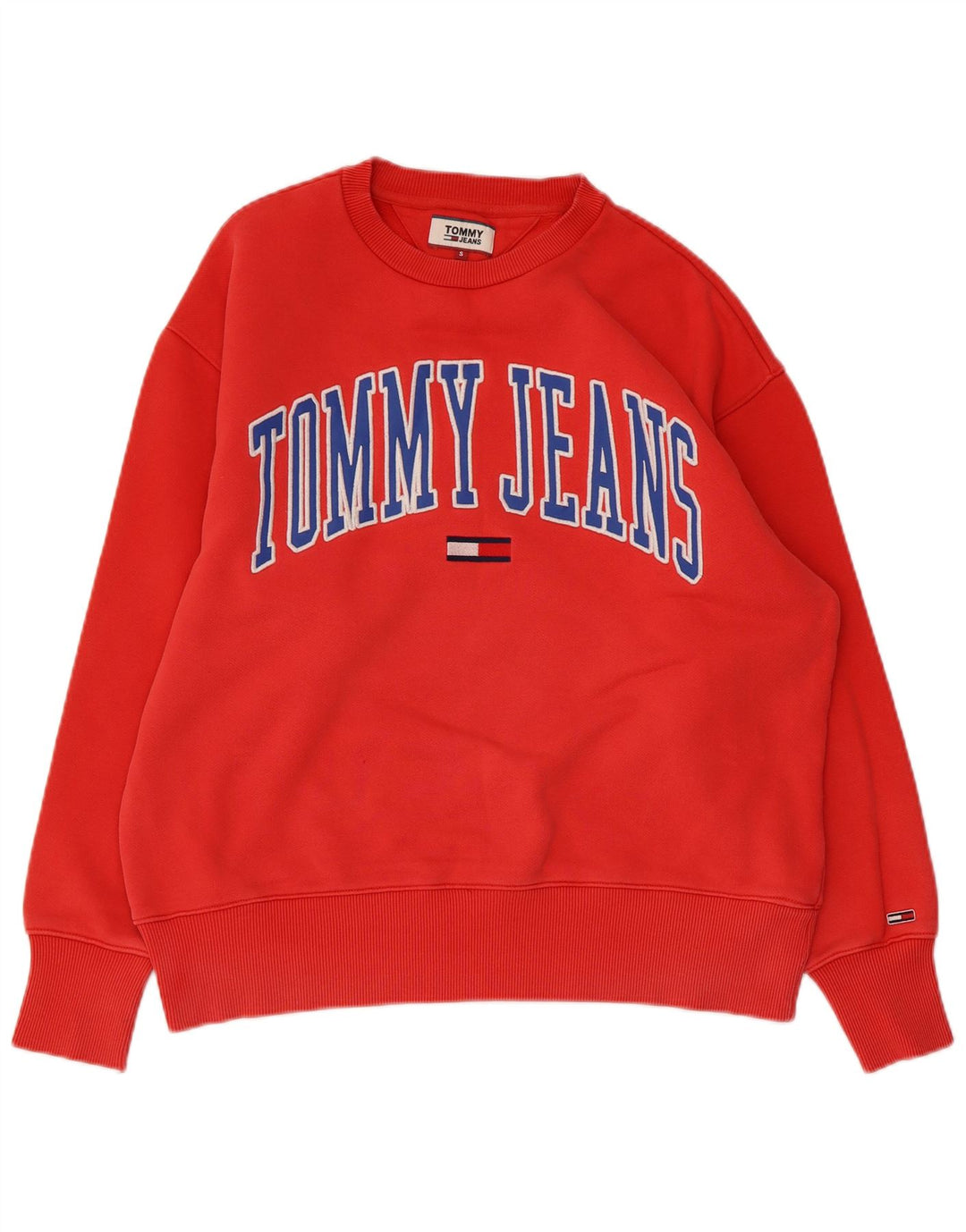 TOMMY HILFIGER Grafisk sweatshirt til mænd, lille rød bomuld