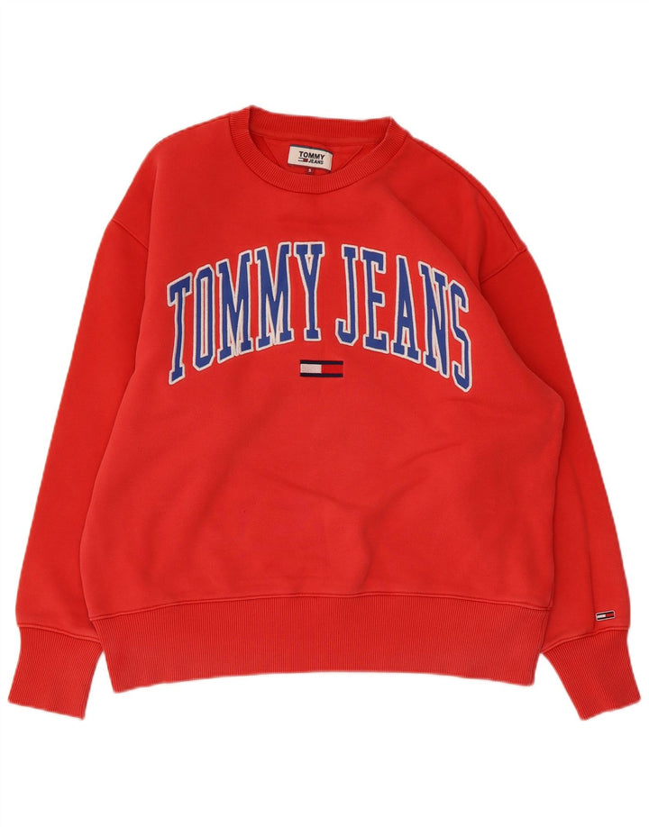 TOMMY HILFIGER Grafisk sweatshirt til mænd, lille rød bomuld