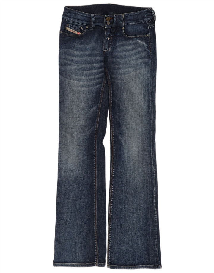 Diesel Dame Flared Jeans W28 L32 Blå Bomuld