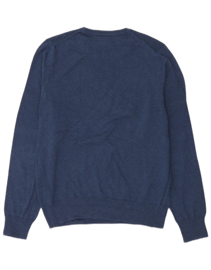Marks & Spencer Herre sweater med rund hals, medium marineblå bomuld