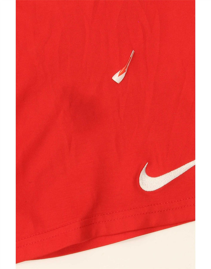Nike Herre Dri Fit sportsshorts store røde polyester