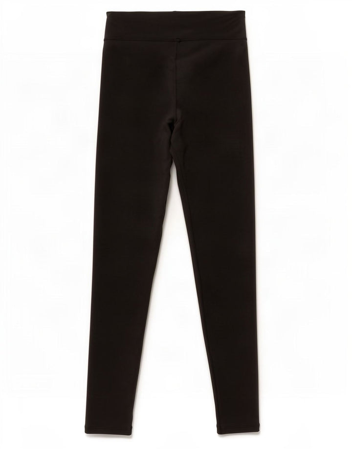 Nike Dame Dri Fit Leggings UK 12 Medium Sort Polyester