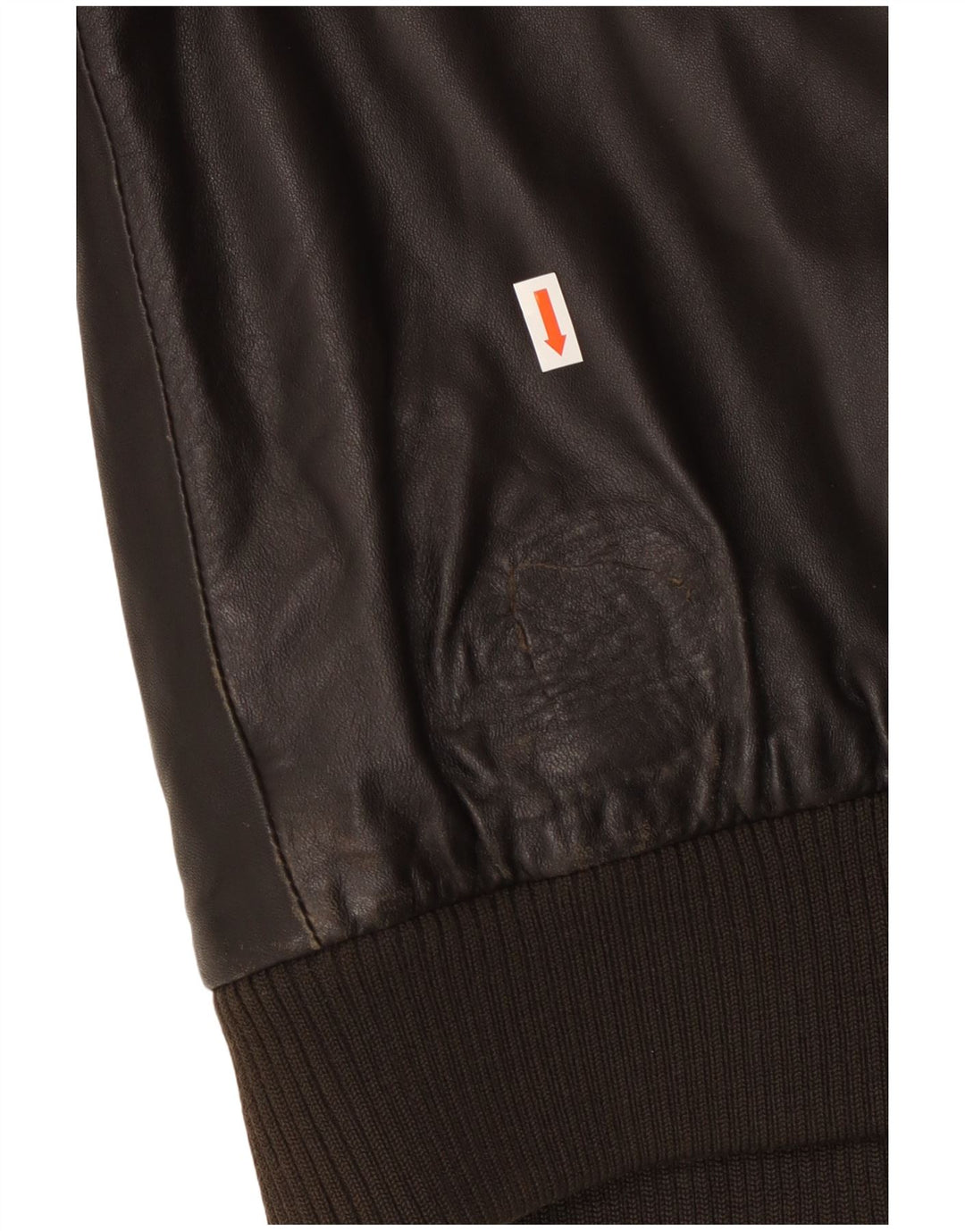 Geox Herre Bomber Læderjakke UK 42 XL Sort Læder