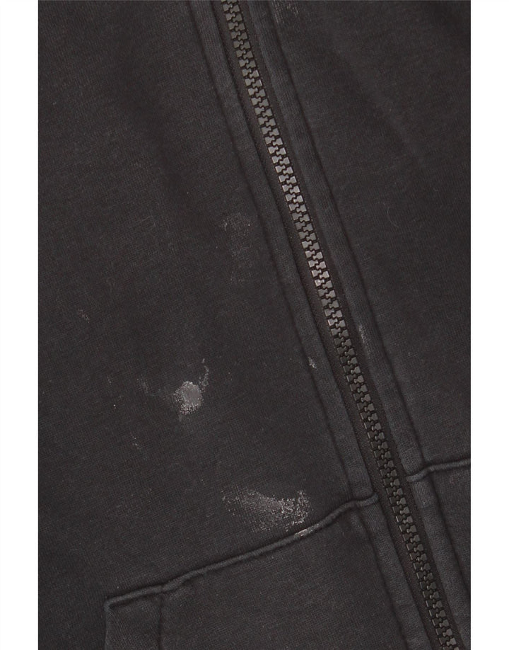 NIKE Oversized hættetrøje med lynlås til kvinder UK 6 XS Sort bomuld