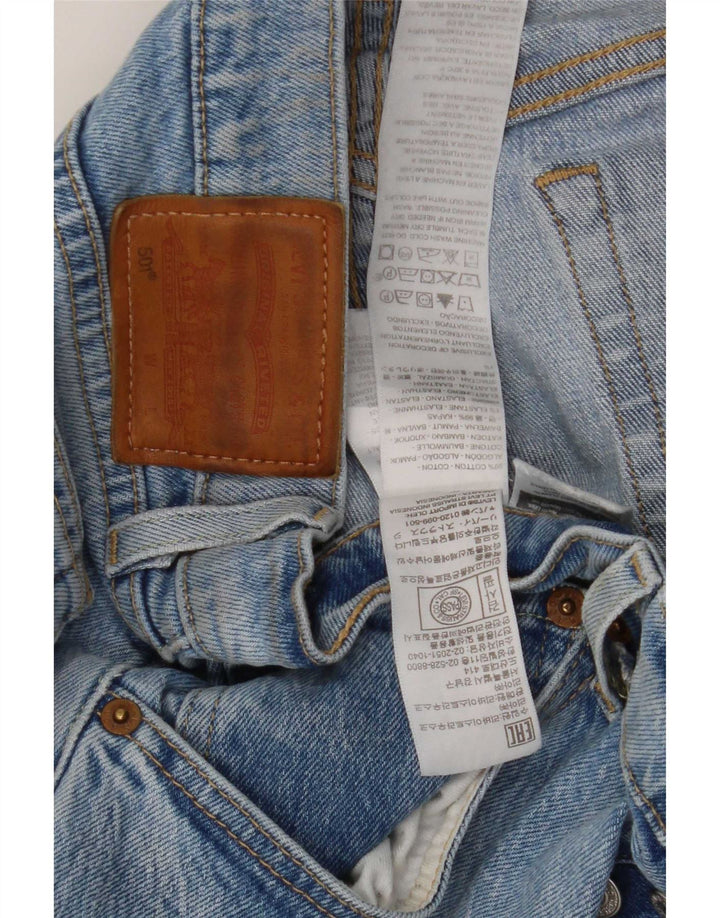 Levi's Herre 501 lige jeans W31 L26 blå bomuld