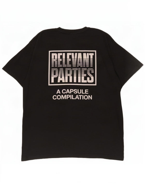 Carhartt Herre Grafisk T-Shirt Top XL Sort Bomuld