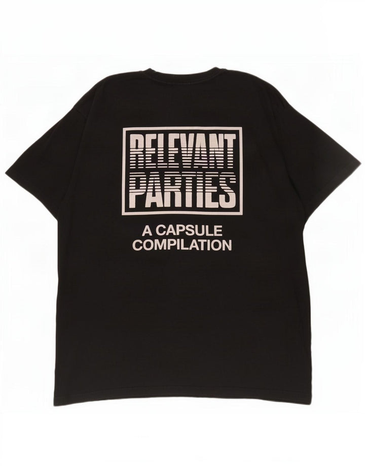 Carhartt Herre Grafisk T-Shirt Top XL Sort Bomuld