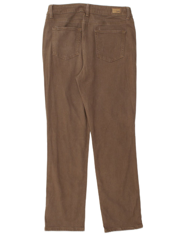 Lee Dame Lige Casual Bukser US 12 Large W30 L28 Brun Bomuld