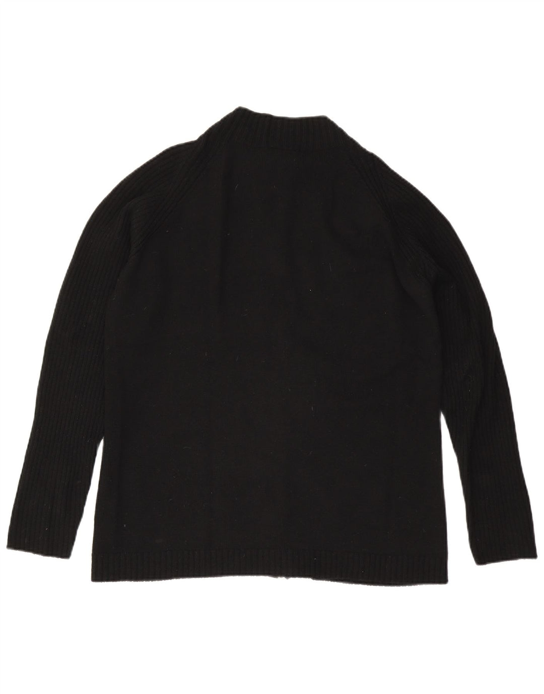 Lacoste Dame Cardigan Sweater Størrelse 46 XL Sort Uld