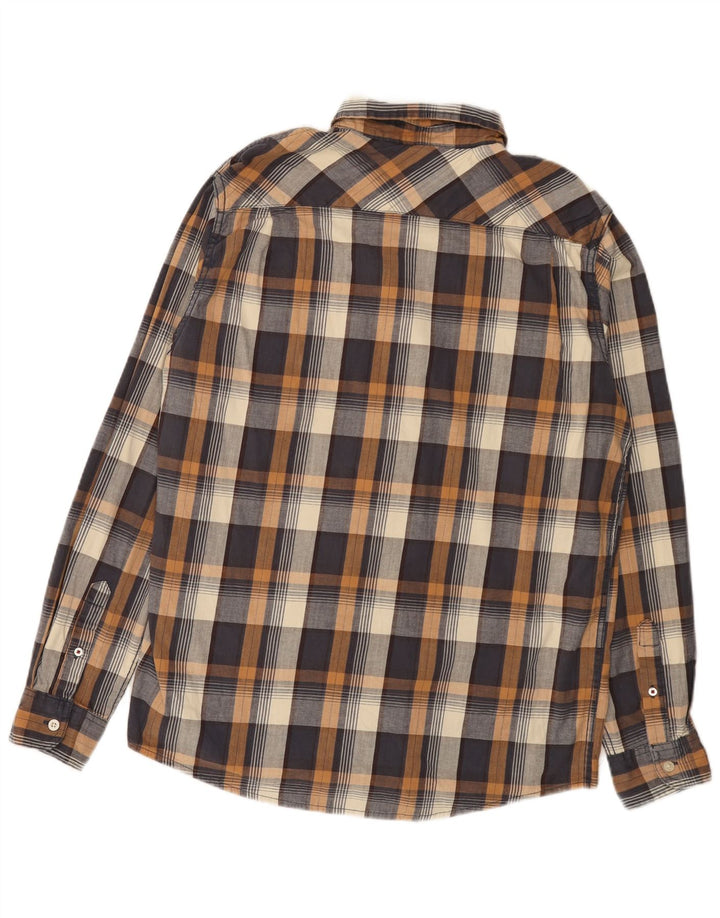 WRANGLER Herre flannelskjorte Stor flerfarvet ternet bomuld