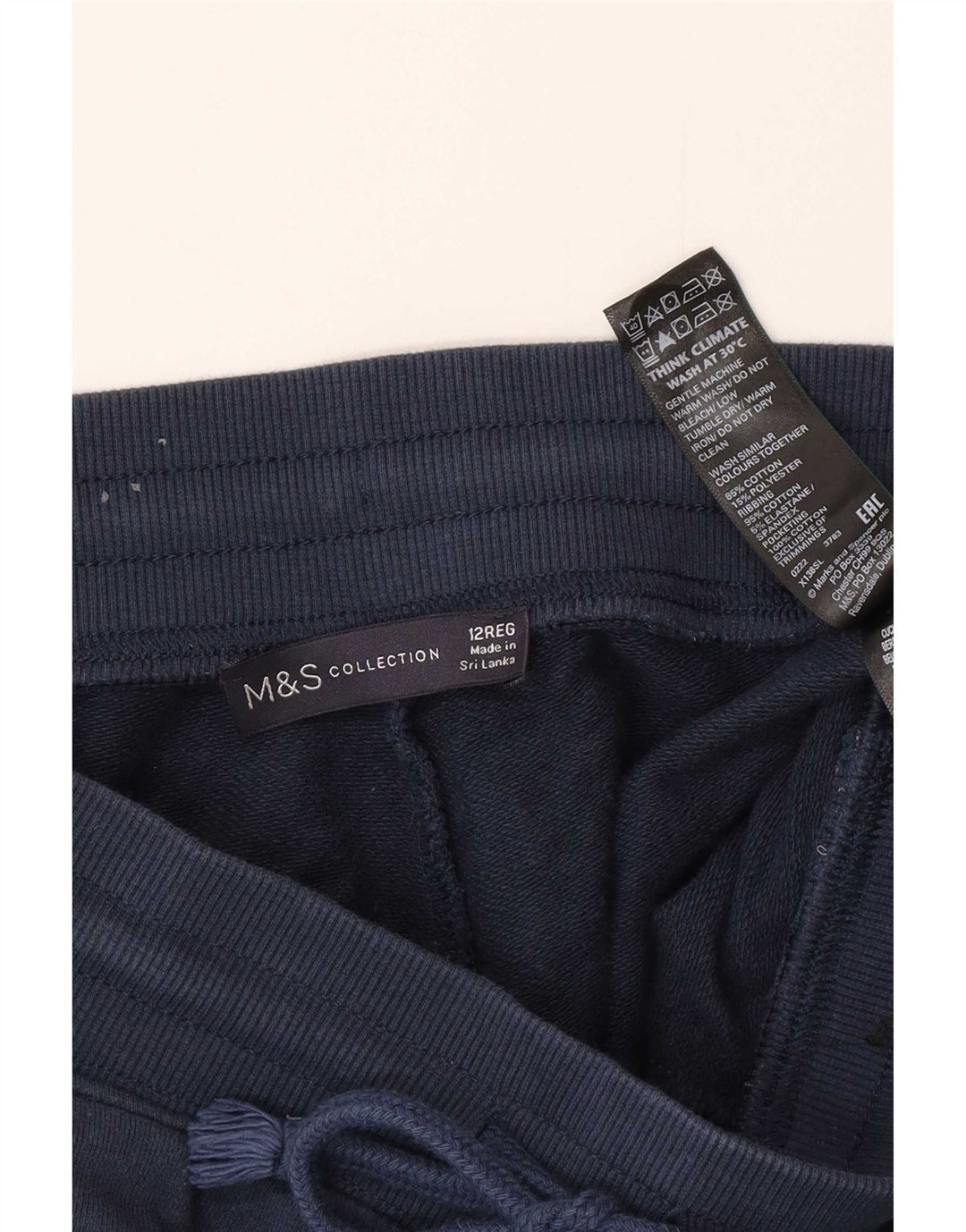 Marks & Spencer Træningsdragt til kvinder Joggers UK 12 Medium Navy Blue