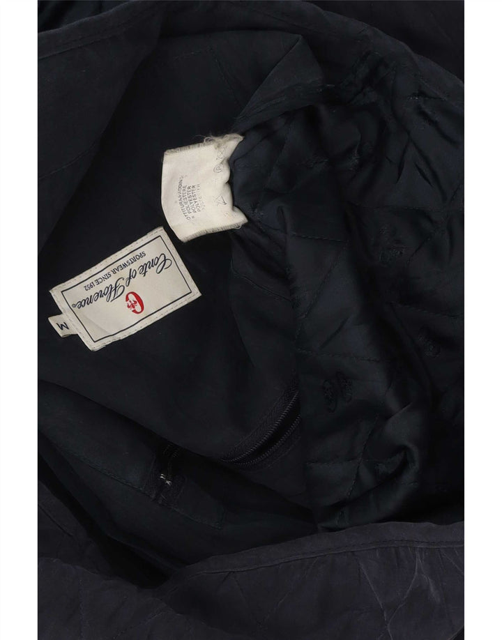 Conte of Florence Herre Quilted Gilet UK 38 Medium Navy Blue Polyester