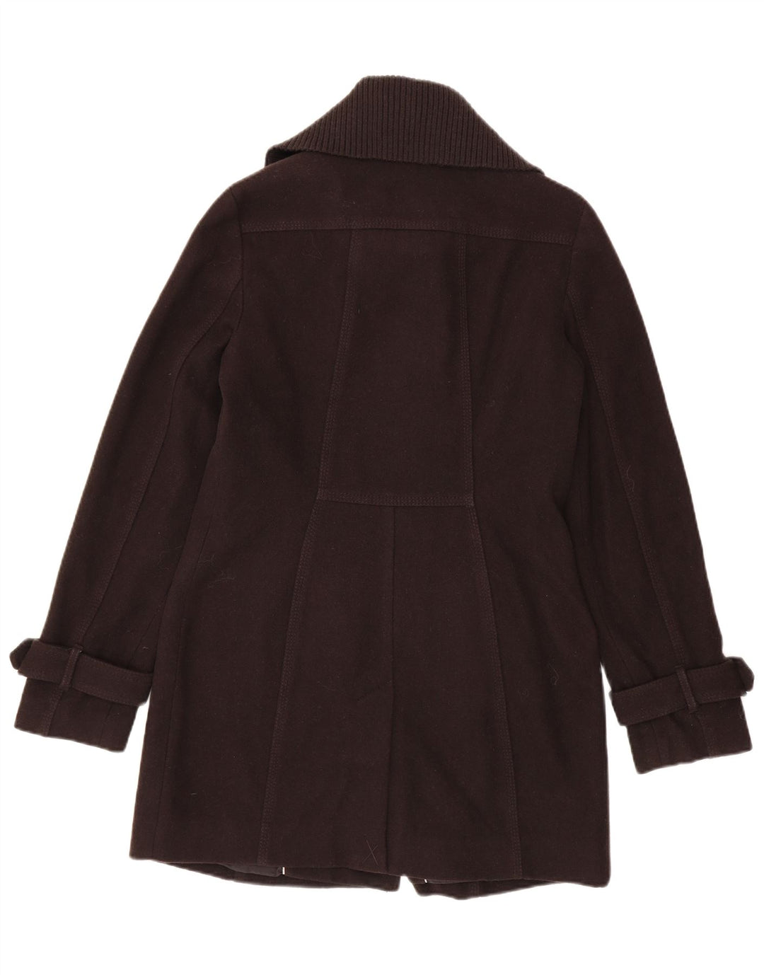 Esprit Womens Pea Coat UK 10 Small Brun Uld