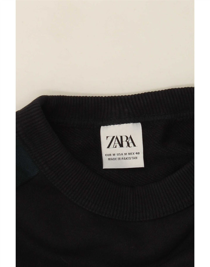Zara Sweatshirt Jumper Medium Sort Colourblock
