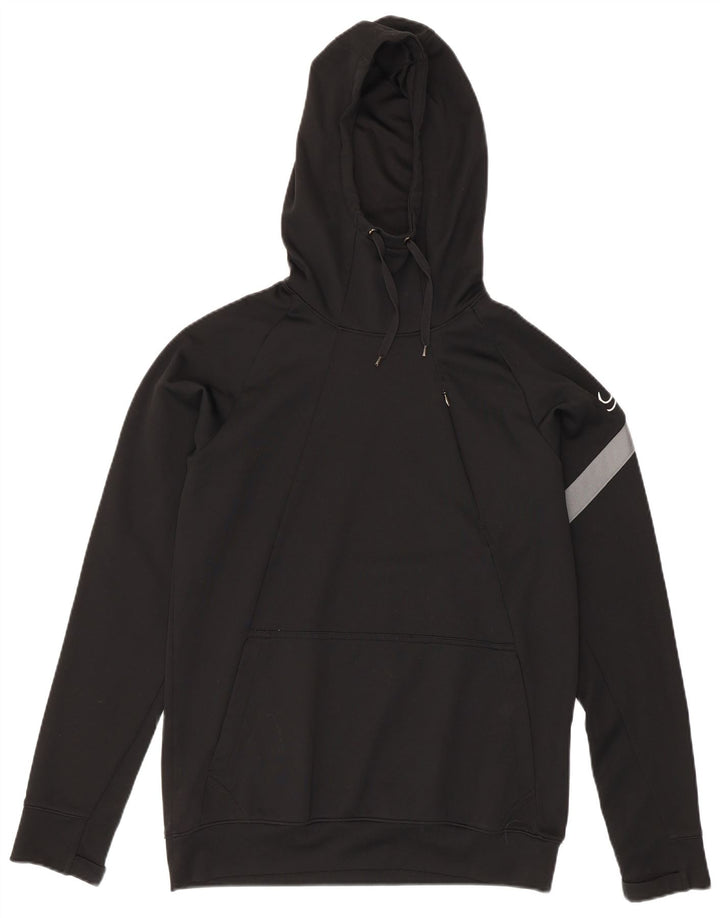 Nike Herre Dri Fit grafisk hættetrøje Jumper Small Black Colourblock Polyester