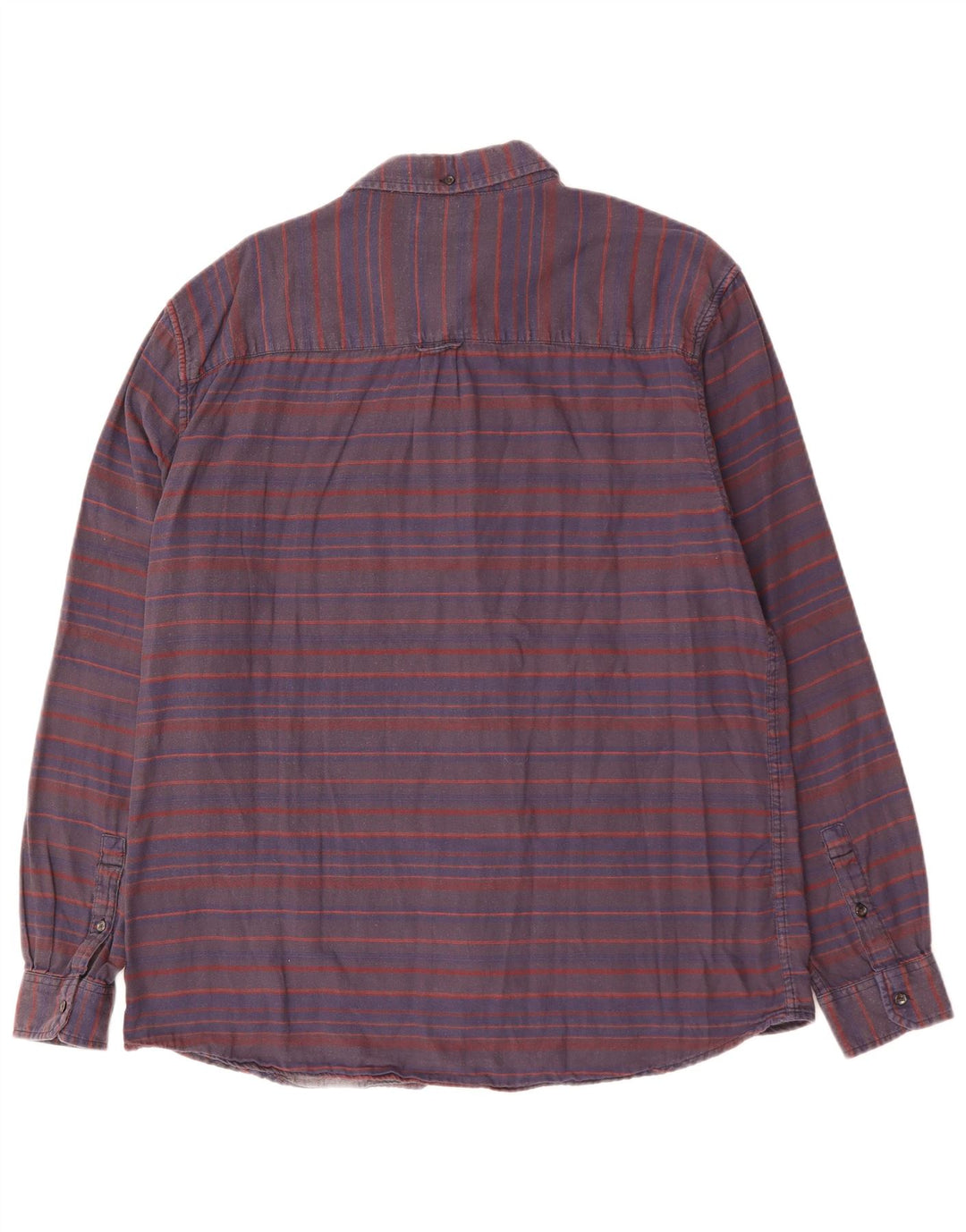 WRANGLER Herre Regular Fit skjorte 2XL marineblå stribet bomuld