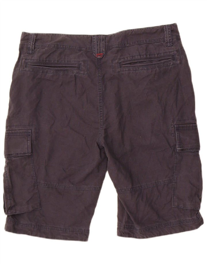 Fat Face Herre Cargo Shorts W36 Large Navy Blue Linen