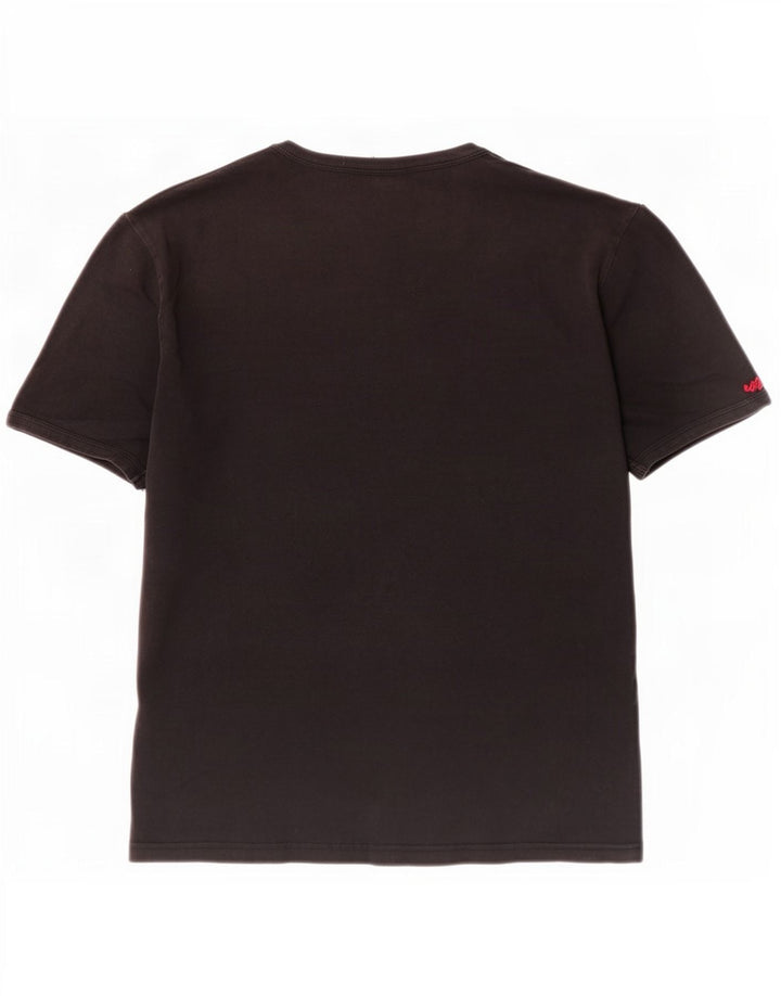 Guess Dame T-Shirt Top UK 12 Medium Sort Bomuld