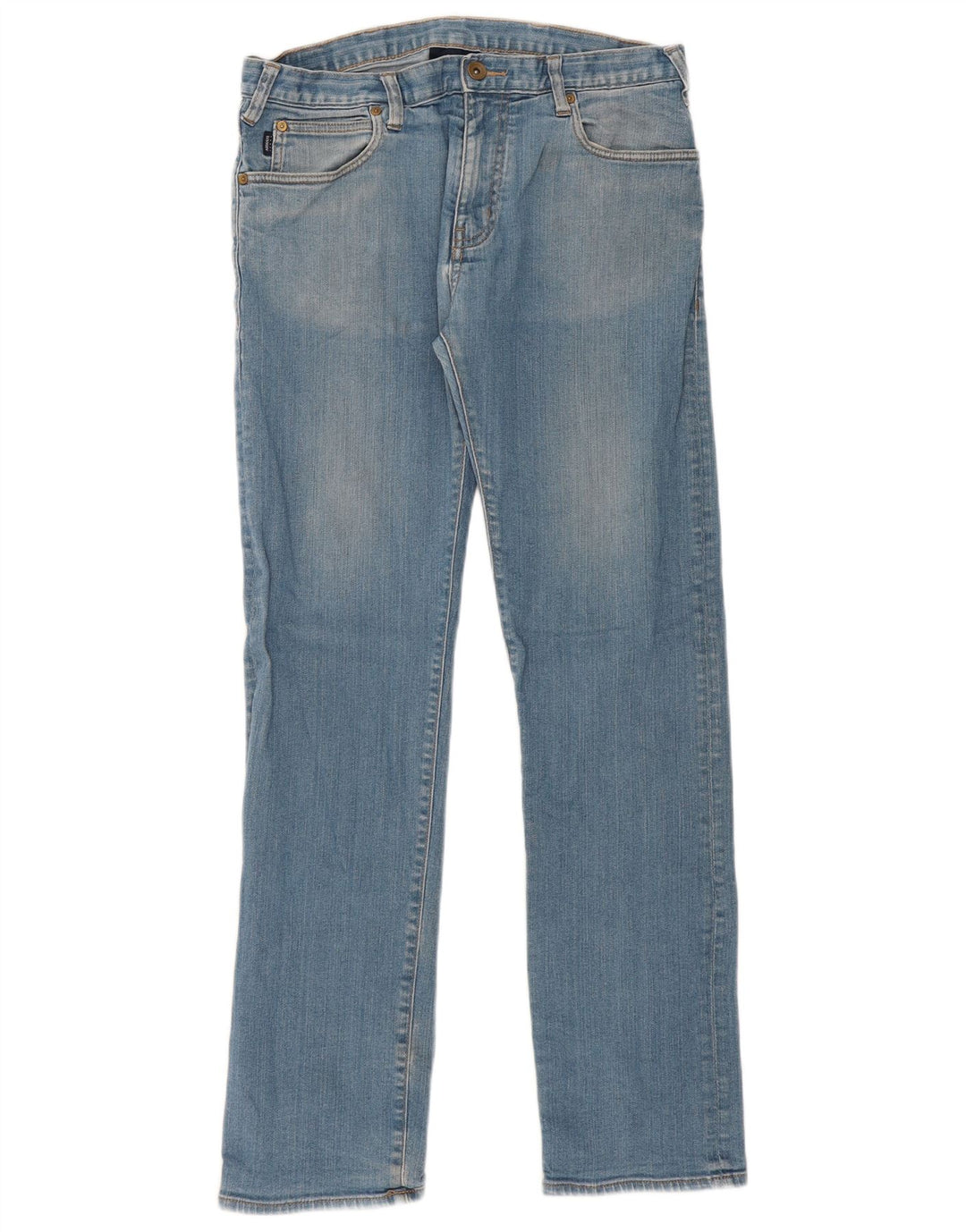 Armani Straight Jeans til mænd W34 L32 Blå Bomuld