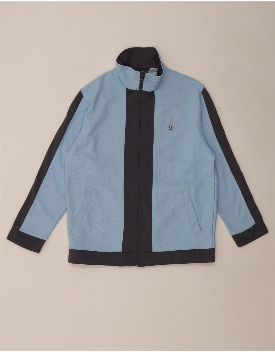 Lotto træningsdragt topjakke til kvinder UK 12 Medium Blue Colourblock Polyester