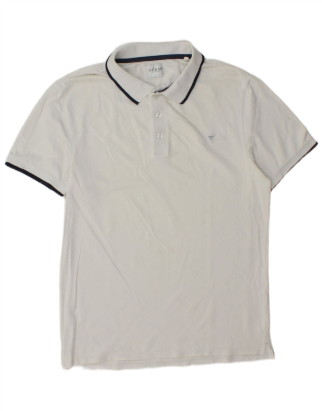 Guess Herre Polo Shirt Large White