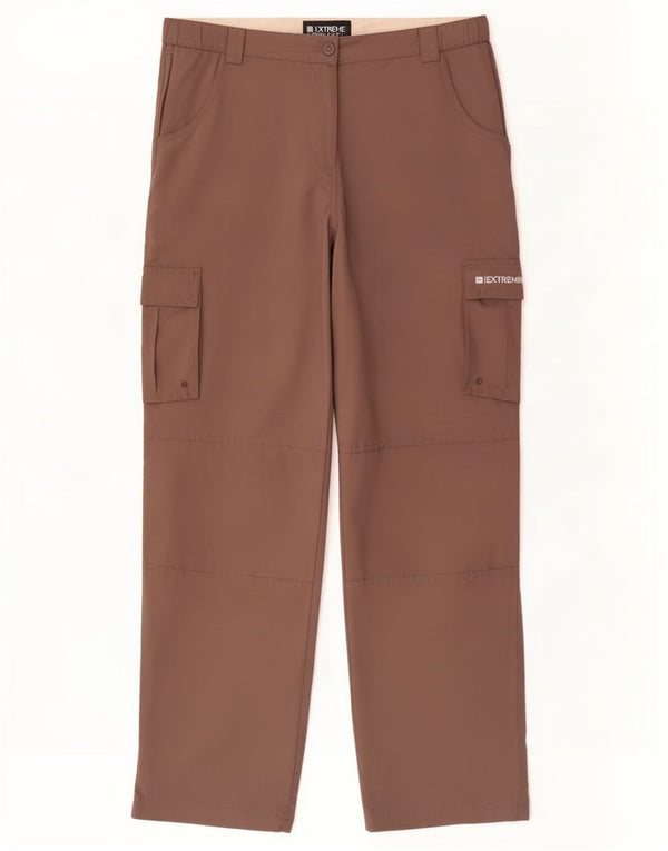 Mountain Warehouse Womens Extreme Cargo Trousers UK 16 Large W34 L32 Brown