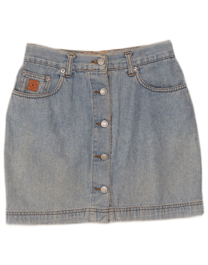 Kænguru Dame Denim Nederdel W28 Medium Blue Bomuld